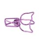 thumbnail image 5 of 100 Uds Clips de carpeta de gato dibujos animados lindos fuerza de sujeción fuerte Clips de cola hueca de Metal abrazaderas de papel suministros de oficina púrpura, 5 of 9
