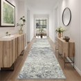 thumbnail image 1 of Alfombra Art&Tuft 61 x 305 cm, lavable, antideslizante, azul, 1 of 8