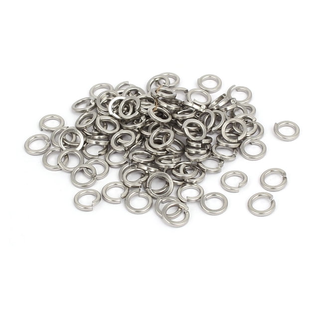 Unique Bargains M5 Inner Diameter 316 Stainless Steel Split Lock Spring Washers Gasket 100pcs