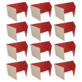 thumbnail image 2 of Office, School Classroom Desk Divider 18" x 48" Red Corrugated Study Carrel - Pack of 12, 2 of 3