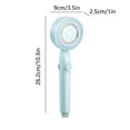 thumbnail image 3 of AuroraX Blue Rain Shower Head,Water Filter High Pressure Handheld Showerhead Power Cleaning Reduce Dry Itchy Skin 5 Modes Easy To Install, 3 of 6