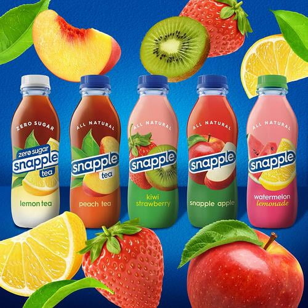 Snapple Mango Madness Flavored Juice Drink, 16 Fl Oz Recycled Plastic Bottle, Pack Of 12 Packaging May Vary