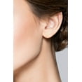 thumbnail image 3 of MiaBella 925 Sterling Silver or 18Kt Gold Over Silver Hammered Minimalist Flat Bar Dainty Stud Earrings for Women Made in Italy (yellow-gold-plated-silver), 3 of 6