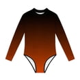 thumbnail image 3 of Swimsuit for Girls, Long Sleeve One Piece Rashguard, Solid Color Beach Vacation Swimsuit for Kids 2-13 Years, 3 of 7