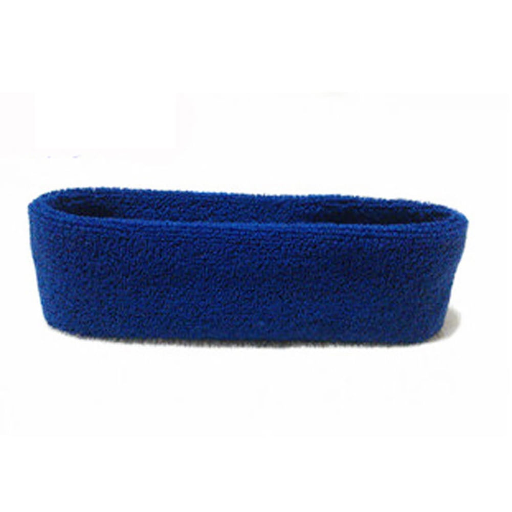 Sanwood1 Sweatband Headband Yoga Gym Unisex Stretch Solid Color Hair Band Outdoor Sport