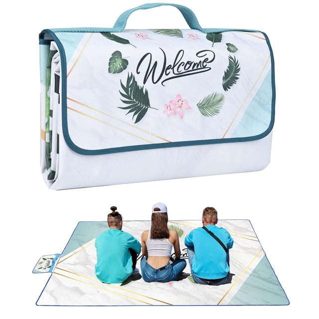 Manta de pícnic impermeable plegable DanCoom, 150 x 200 cm