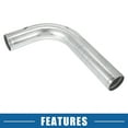 thumbnail image 6 of Unique Bargains Universal 90 Degree L Shape Bend Elbow Intercooler Pipe 2.5" 63mm OD 500mm 19.69" Length Aluminum Alloy, 6 of 6