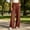 Wine1, variant on Vrorvz Womens Long Pants Elastic Waisted Straight Leg Pant Casual Loose Summer Trouser Stretch Trouser with Pocket