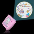 thumbnail image 4 of Xingzhi Projection Lamp Happy Birthday Adjustable Party Projector Props Battery Powered Friend Room Atmosphere Light Girls Type 3 Round 1Set, 4 of 6