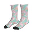 thumbnail image 4 of Crew Socks for Women Men Athletic - Conch Shells Print No.9023 Soft Comfort Breathable Mid-Calf Sole Running Socks Womens Men, 4 of 7
