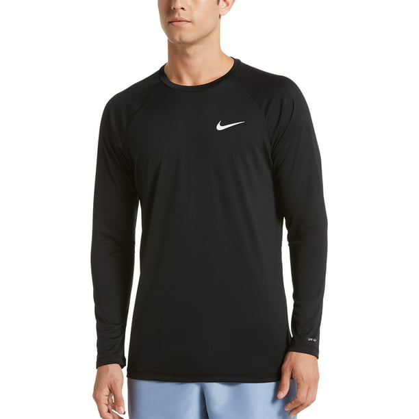 Nike - Nike Men's Solid Long Sleeve Rash Guard - Walmart.com - Walmart.com