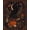 Black, Pattern 9, variant on ODIKA 8'x10' Washable Area Rug Dark Purple Orange Celestial Skull Design Mystical Symbols with Moon and Stars Motif for King Size Bedroom Under Bed, Master Suite, Non-Shedding, Easy Care