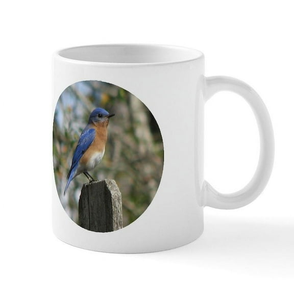 CafePress - Eastern Bluebird Mug - 11 oz Ceramic Mug - Novelty Coffee Tea Cup