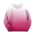 thumbnail image 3 of Erwazi Kids Athletic Sweatshirts with Pockets Boys Girls Casual Long Sleeve No Hoodies Sweatshirt Soft Warm Fall Winter Trendy Pullover Tops, 3 of 6