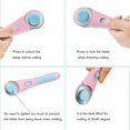 thumbnail image 2 of Headley Tools Rotary Cutter with 5pcs 45mm Rotary Blade, Bearing Design Rolling Cutter with Safety Lock for Fabric Sewing Quilting Cloth Leather Paper and Arts & Crafts(Pink), 2 of 8