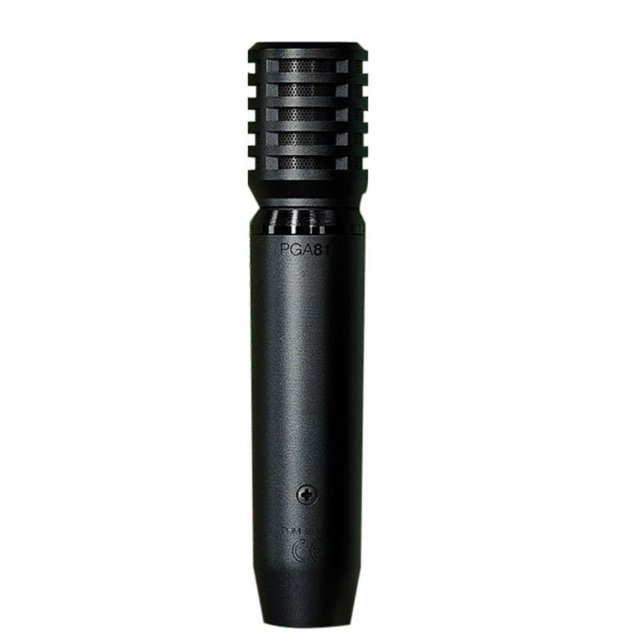 Micrófono PGA81-XLR Shure Condensador de Instrumentos Patrón Polar Cardioide Incluye Cable XLR