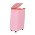 thumbnail image 4 of Cesta de lavandería con ruedas, cesto para ropa sucia con bolsa de lavandería desmontable, cesto de almacenamiento resistente, organizador plegable Rosa, 4 of 8