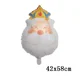 thumbnail image 4 of 3 piezas de globos de aluminio con forma de rey de dibujos animados, suministros para fiestas de cumpleaños, juguetes para niños, globos, decoraciones para baby shower, globos navideños, 4 of 5