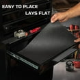 thumbnail image 5 of Tool Box Liner 16 inch Wide x 18 ft Large, Thick Heavy Duty Toolbox Drawer Liners, Rolling Tool Chest Liner Foam, Shelf Rubber Mat, Black Non-Slip Organizer Liner for Cabinet, Workbench, 5 of 9