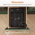 thumbnail image 4 of Organizador de cubiertos Lifewit con 5 compartimentos, color negro, 4 of 9