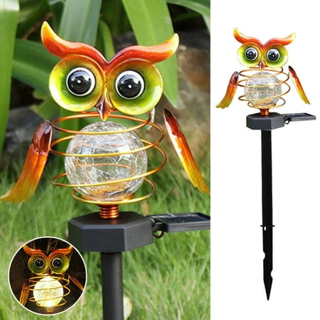 

rourlinge Solar Fake Owl Garden Lights LED Decoy Owl Lamp Auto On/Off Owl Night halloween gifts night light lamp deals of the day clearance