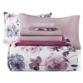 thumbnail image 5 of Mainstays Purple Floral 6 Piece Bed in a Bag Comforter Set With Sheets, Twin, 5 of 5