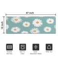 thumbnail image 5 of Teal Daisy Flower Yellow Centers Pattern Door Rugs,Washable Non Slip Door Mats Indoor,Decorative Door Mats,Entry Mat Indoor for Entrance,Bedroom,Kitchen,Bathroom,16"x47", 5 of 6