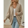 thumbnail image 5 of PTHTECHUS Womens Cardigan Open Front Sweater for Women No Button Knit Cardigan Casual Long Sleeve Outerwear with Pockets, 5 of 7