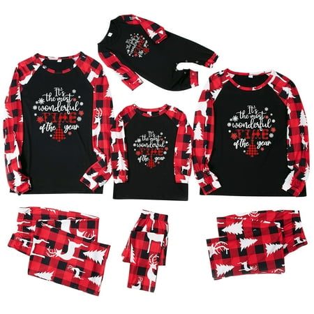 

Family Christmas Pajamas Matching Family Christmas Pajamas Set Christmas Pjs For Family Set Top And Long Pants Sleepwear Sets