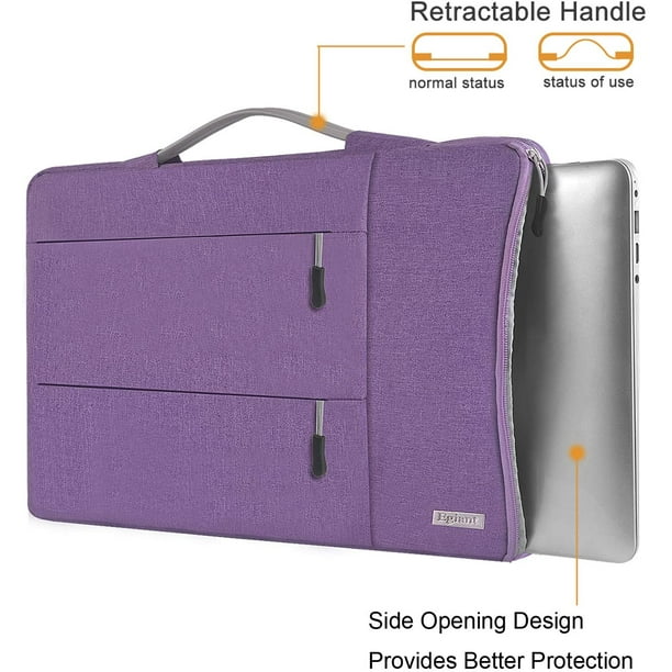 Egiant 15.6 Inch Laptop Sleeve Bag Shock Proof Protective Handbag Compatible with Dell Inspiron Asus Acer Aspire HP Pavilion Chromebook 15 Water Repellent Drop Resistant Notebook Case Bag Purple Walma...