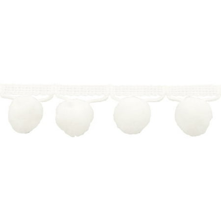 Wright 3/4" White Ball Fringe