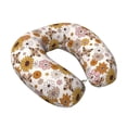 thumbnail image 2 of KLL Sunflowers And Butterflies Pattern Memory Foam Cervical Neck Pillow Versatile U-Shaped Pillows for Home/Office/Camping/Travelling/Soft Washable Cover, 2 of 8