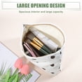 thumbnail image 3 of Unique Bargains Corduroy Makeup Bags Polka Dot Cosmetic Bag Corduroy Zipper Makeup Bag Travel Women's Make Up Bag White, 3 of 7