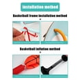 thumbnail image 2 of Aro De Baloncesto Juego de aros de baloncesto para bebés y niños, juguetes de tablero trasero de baloncesto para interiores (tigre), 2 of 6