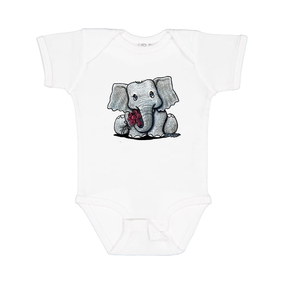 Inktastic KiniArt Elephant Boys or Girls Baby Bodysuit