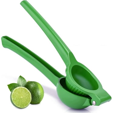 Juice Squeezer Commercial Quality Grade for Lime Lemon Citrus Orange, Die Cast Aluminum Metal Manual Squeezer Hand Juicer Kitchen Tool - Lime Squeezer (Green)