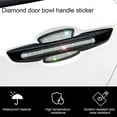 thumbnail image 4 of 8 Pieces Car Door Handle Sticker Film, Bling Car Door Handle, Rhinestone Anti-Scratch Protection Sticker, Universal for All Cars (Black-White), 4 of 5
