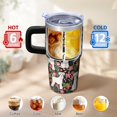 thumbnail image 6 of 20OZ Dog Pattern Hot Drink Tumbler with Handle Stainless Steel Double Wall Cup Unique Birthday Christmas Gifts for Dog Lovers Women Men Maintains Hot Drink Temperatures for Extended Periods, 6 of 6
