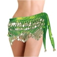 thumbnail image 2 of Xdegoge Sparkly Skirt for Women Sequins Tassel Hip Scarf Belly Dance Carnival Party Fringed Mini Skirts Festival Dancing Performance Glitter Costume, 2 of 4