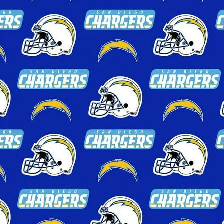 NFL San Diego Chargers Cotton 30" Fabric, per Yard