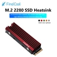 thumbnail image 2 of Disipador de calor de disco duro FinalCool IceSoul 08 M.2 NVME NGFF 2280 SSD (rojo) Hugtrwg Nuevos Originales, 2 of 8