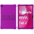 thumbnail image 2 of zukof Case for T-Mobile REVVL Tab 2 10.1 Inch Android Tablet - Lightweight Slim Flexible Soft Silicone Stand Case Friendly Cover (Purple), 2 of 5