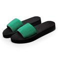 thumbnail image 2 of Slippers for Women,Ladies Shoes Summer Fashion Beach Sandals Nesh Elastic Band Wedge Sandals,Womens Slippers,Green,7.5, 2 of 4