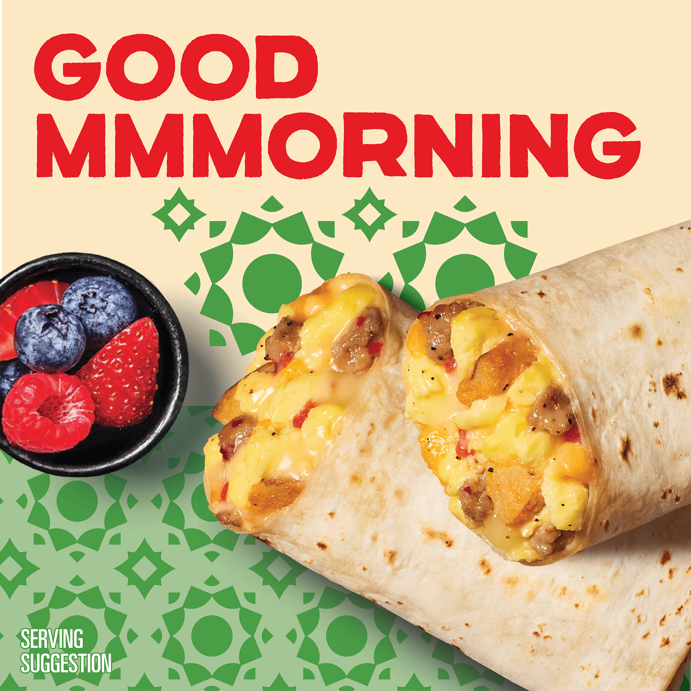 El Monterey Signature Egg, Sausage, Cheese & Potato Burritos, 36 oz, 8 Count (Frozen)