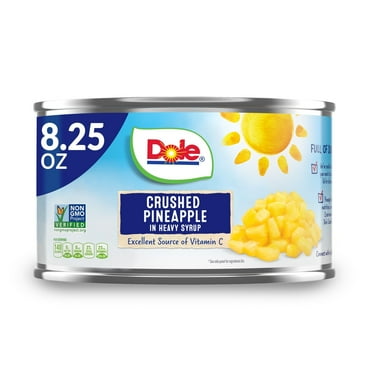 Dole Crushed Pineapple in Heavy Syrup - 8.25 oz Packaging may vary
