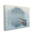 thumbnail image 2 of Stupell Foggy Boat Lake Reflection Landscape Painting Gallery Wrapped Canvas Print Wall Art, 2 of 5
