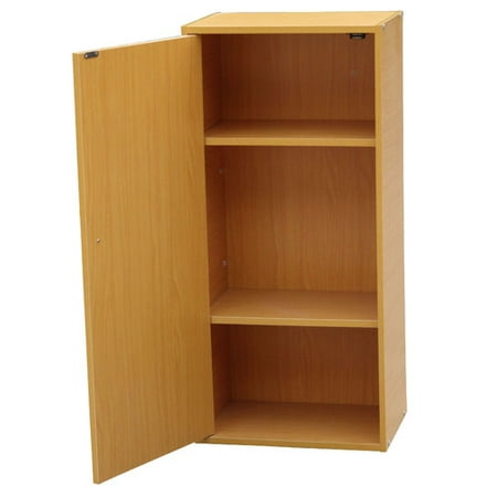 Ore International 3 Tier Adjustable Book Shelf With Door Walmart