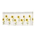 thumbnail image 1 of nipocaio Rideau en Gaze Brodée de Marguerites Blanches Style Romain 1*0.5M, 1 of 5