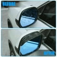 thumbnail image 3 of KNACK- 2 Pack Carbon Fiber Black Mirror Rain Visor Guard For Car Auto Accessories, 3 of 6