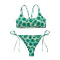 thumbnail image 1 of Traje de baño sexy para mujer, 2 piezas, sin espalda, con parte inferior de bikini, trajes de baño para mujer Fridja  nalpqowj57134, 1 of 8